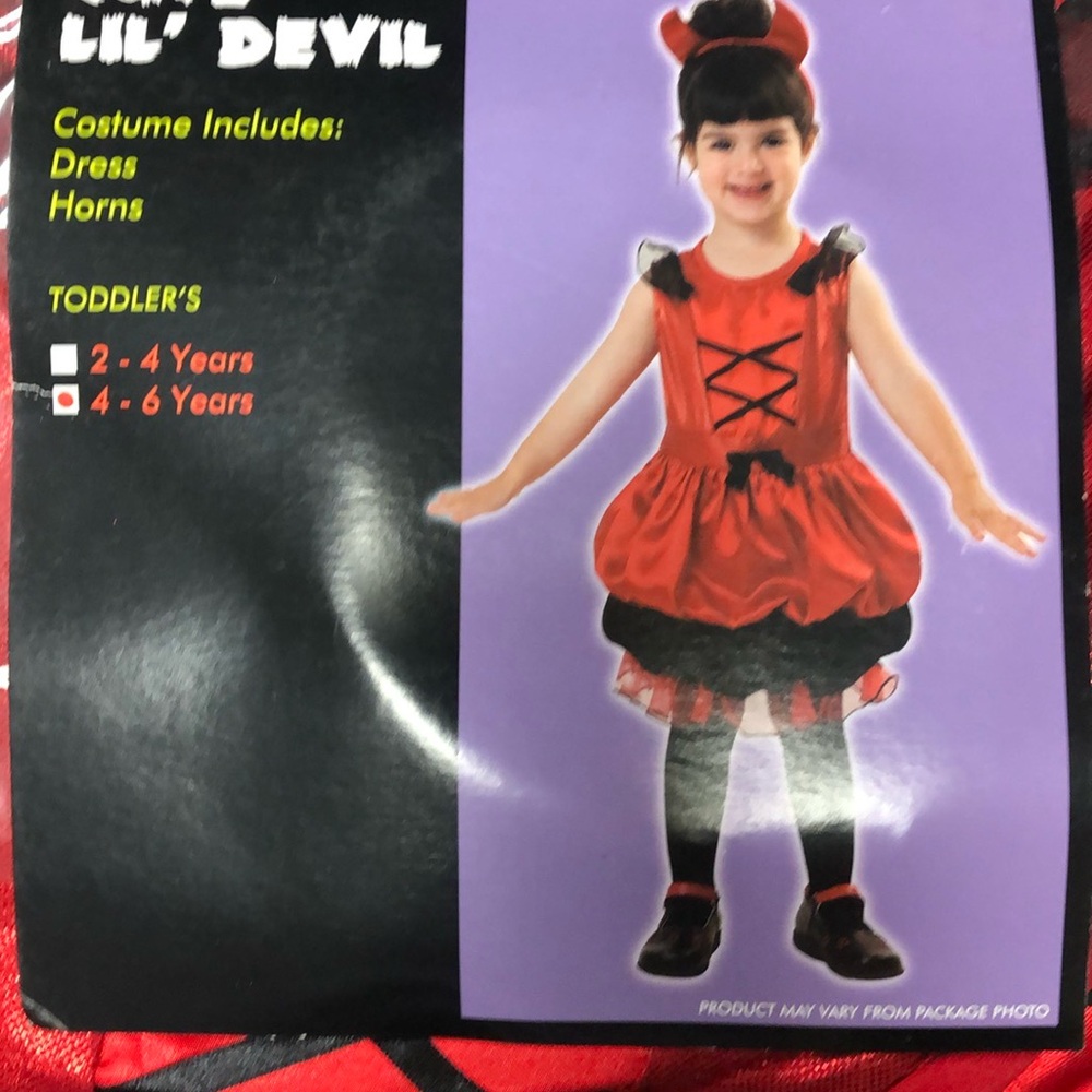 Lil' Devil Toddler Costume - Red and Black